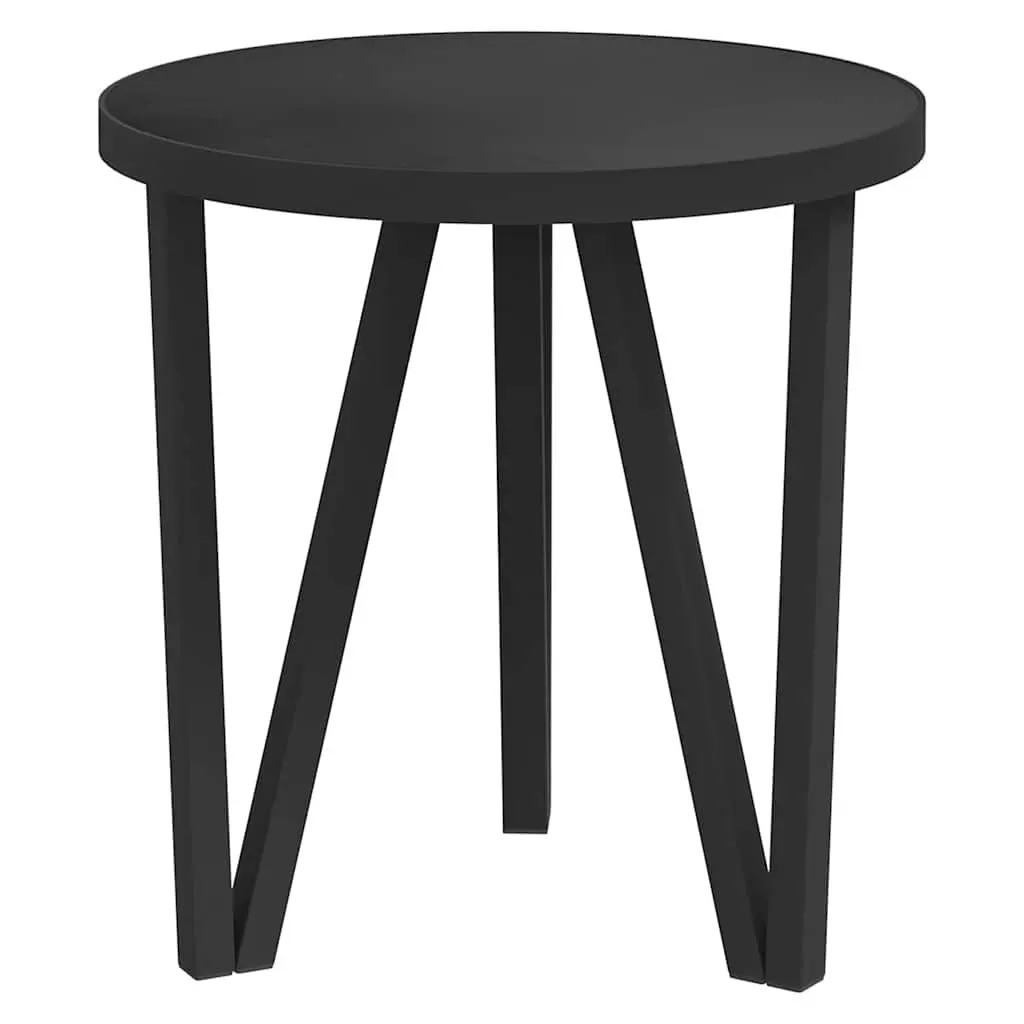 Black Round Tea Table with MDF Top