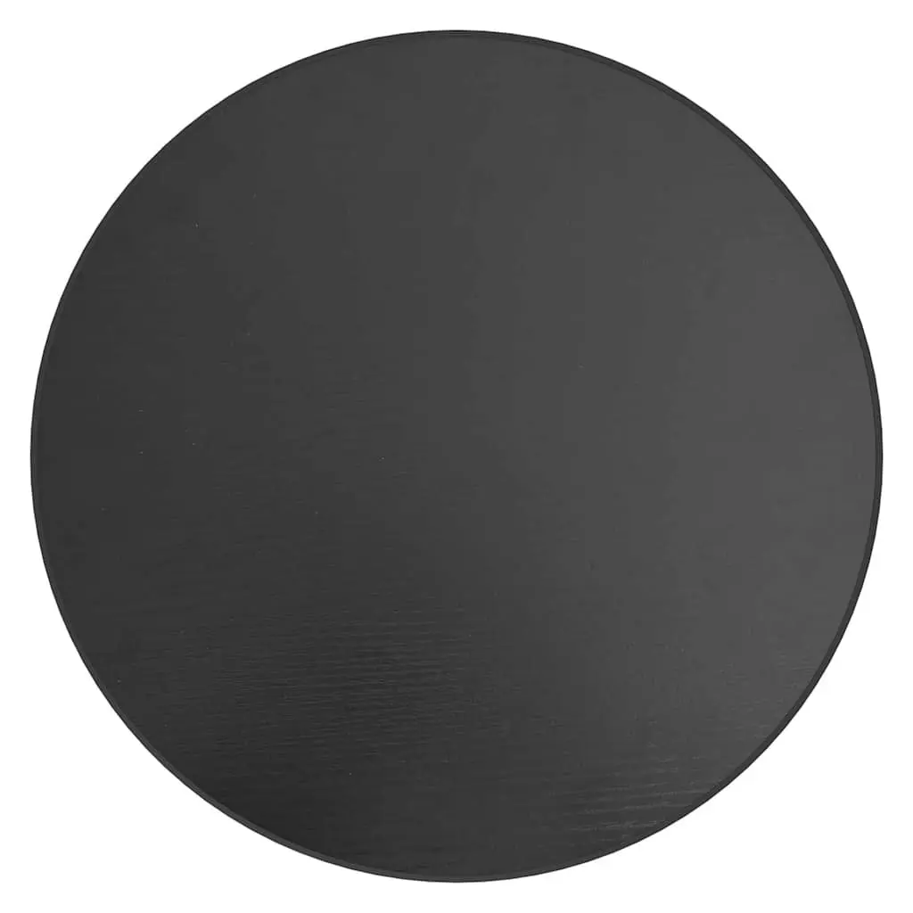 Black Round Tea Table with MDF Top