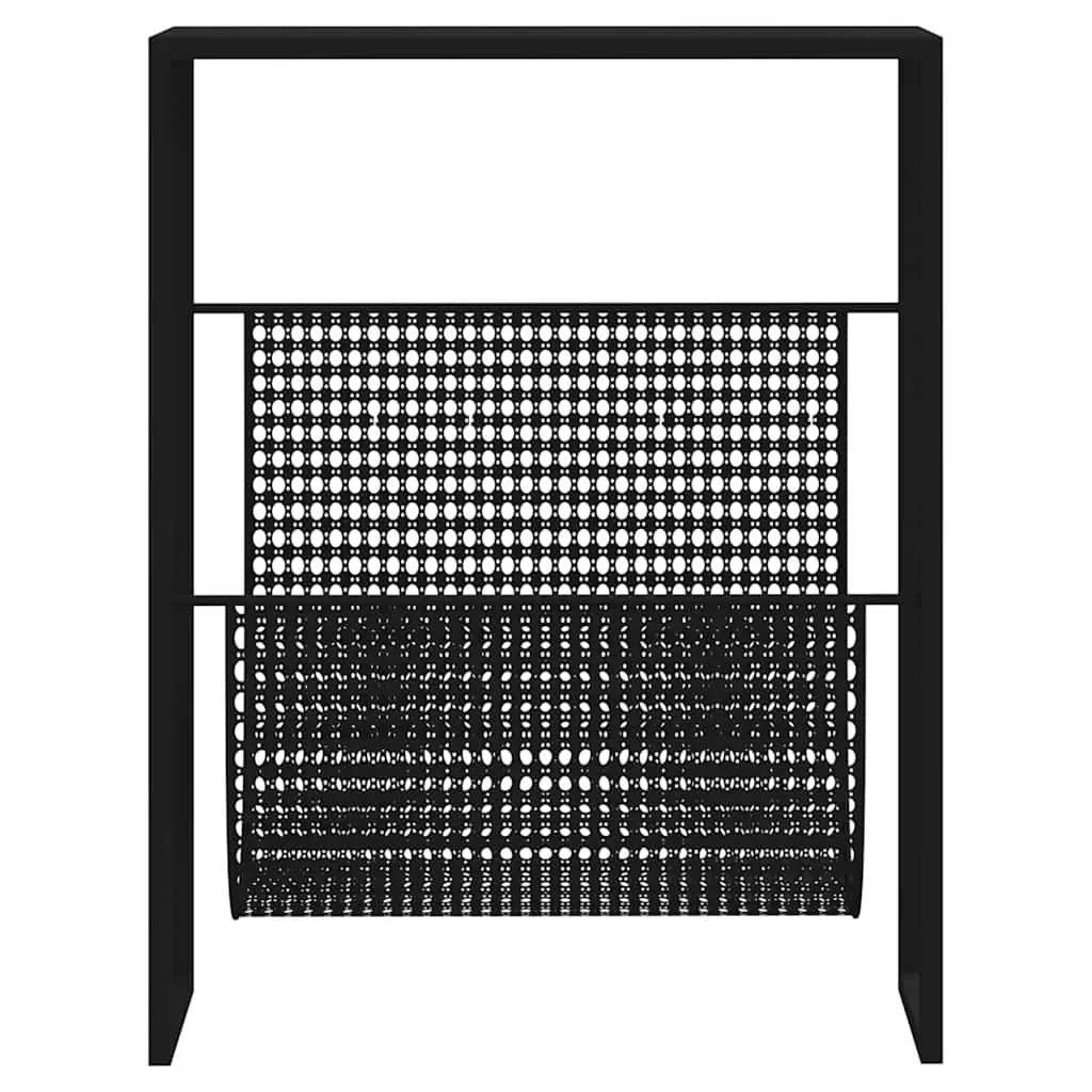 Magazine Rack Steel 35x15x45cm Black