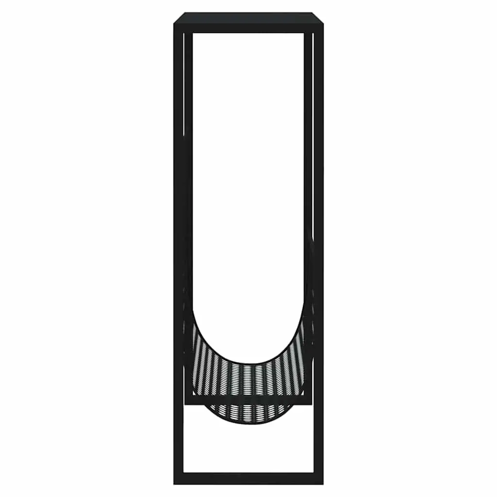 Magazine Rack Steel 35x15x45cm Black