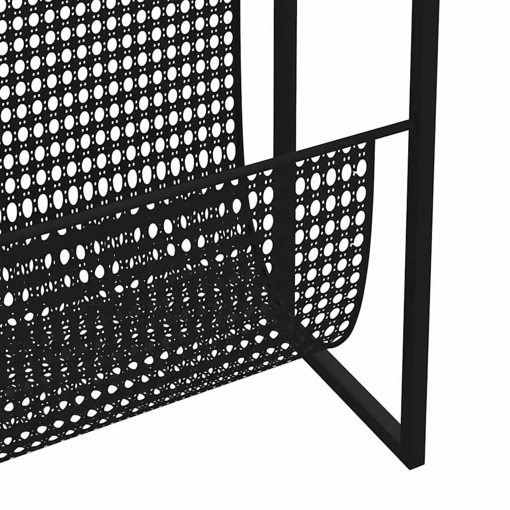 Magazine Rack Steel 35x15x45cm Black