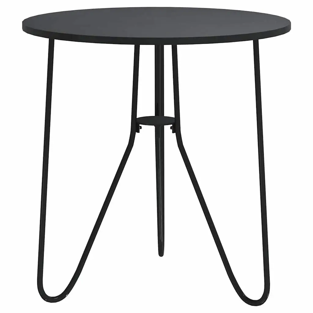 End Table Black 48 cm Modern Tea Coffee Table Accent Living Room Furniture