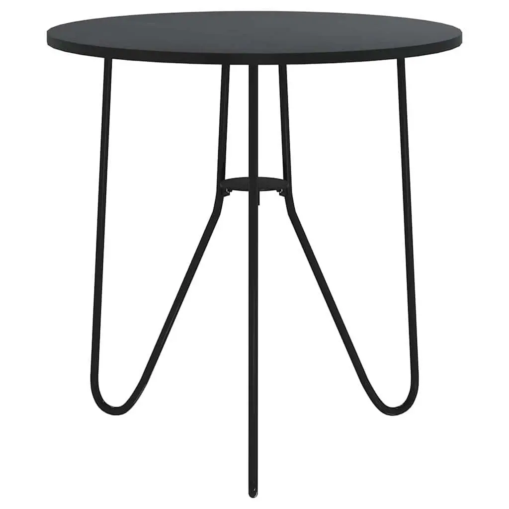 End Table Black 48 cm Modern Tea Coffee Table Accent Living Room Furniture