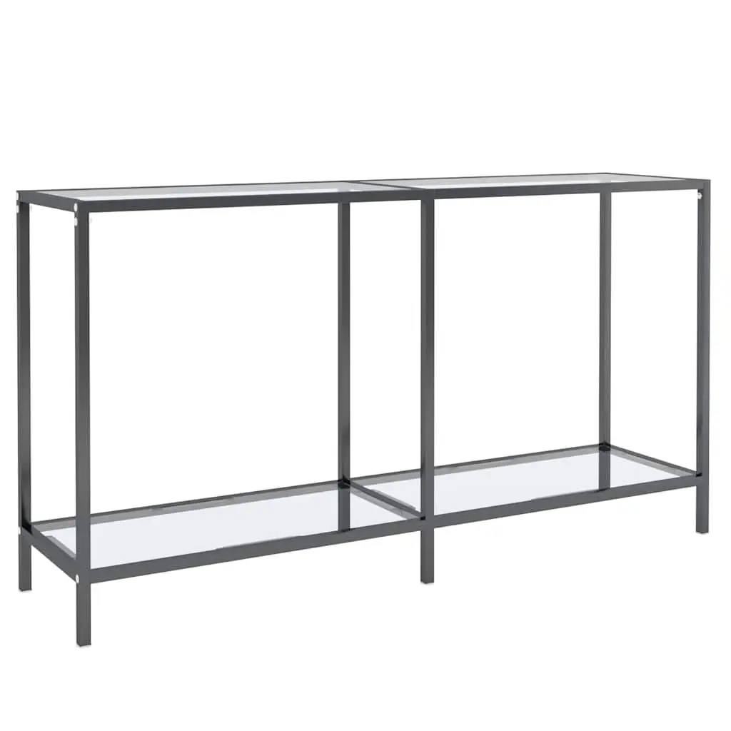 Tempered Glass Console Table with Durable Frame