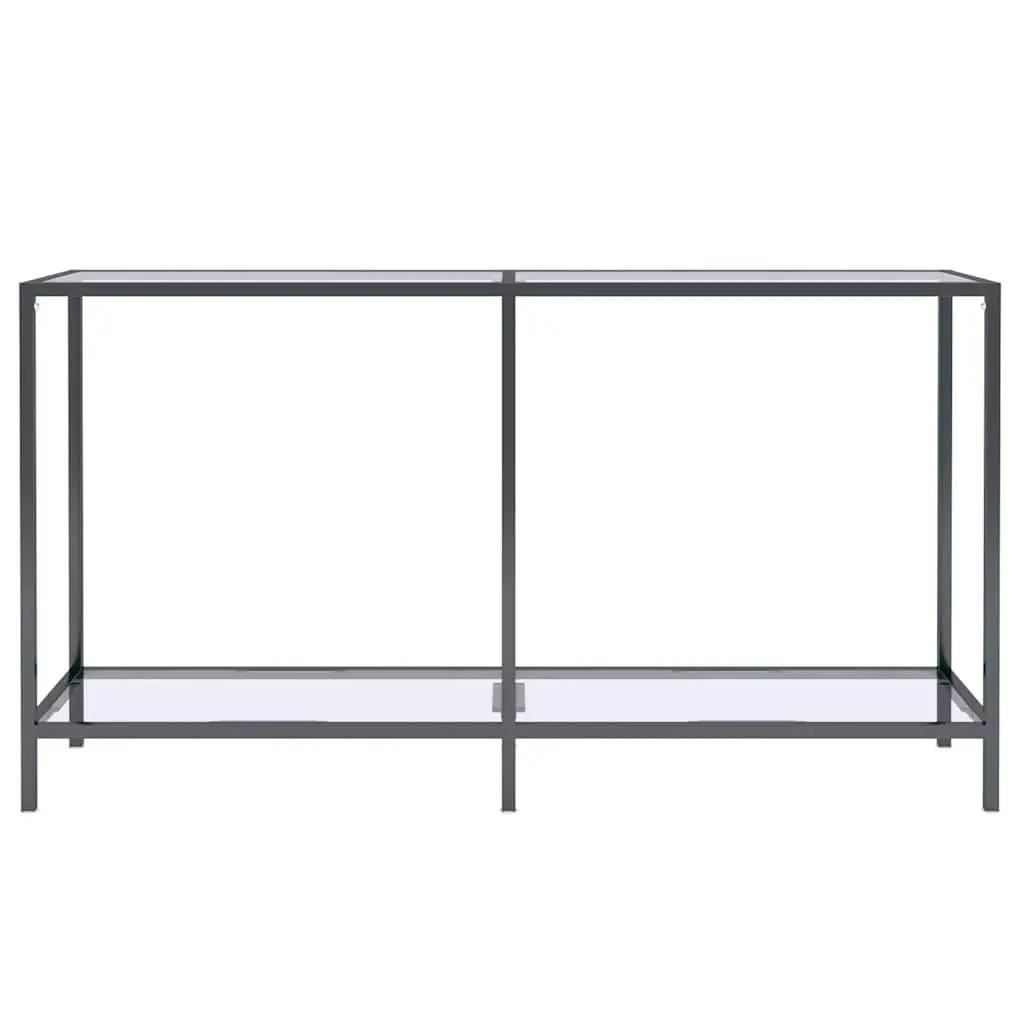 Tempered Glass Console Table with Durable Frame