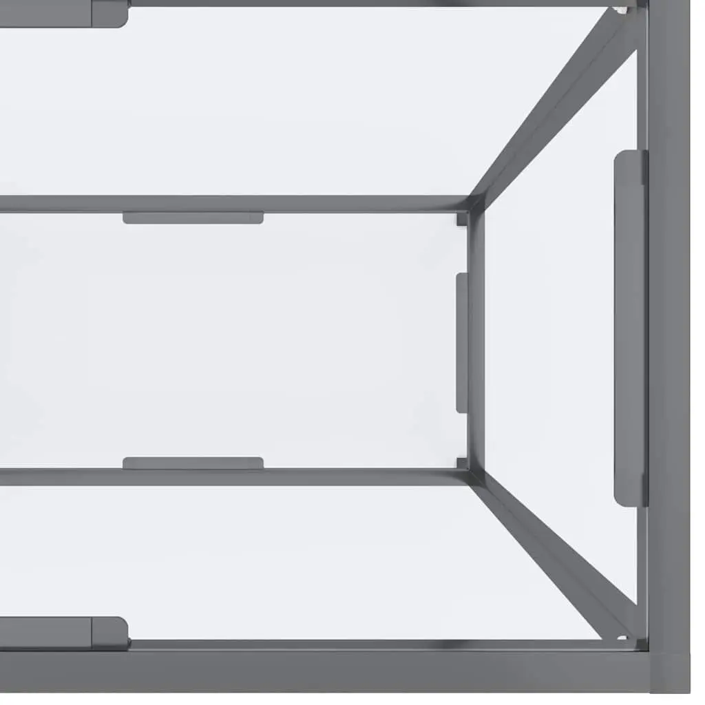 Tempered Glass Console Table with Durable Frame