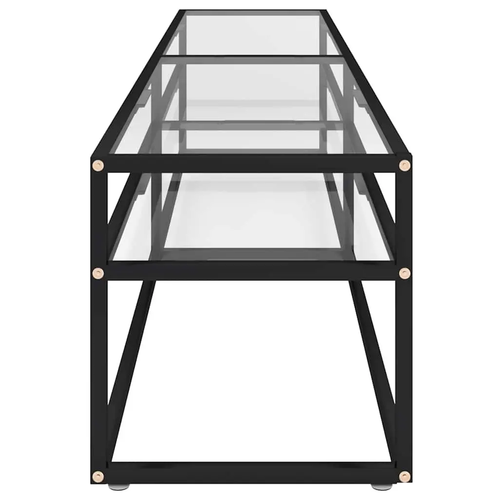 TV Cabinet Tempered Glass 200 x 40 x 40.5 cm Transparent