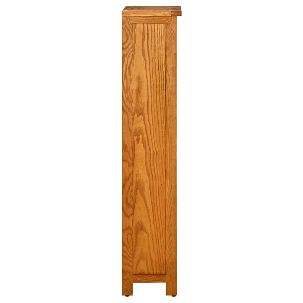 4-Tier Wooden Bookcase 45x22x110 cm Brown Standing Shelf Storage Display Unit