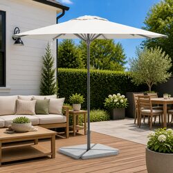 Triangular Grey Base Umbrella Weight Plates - Set of 4