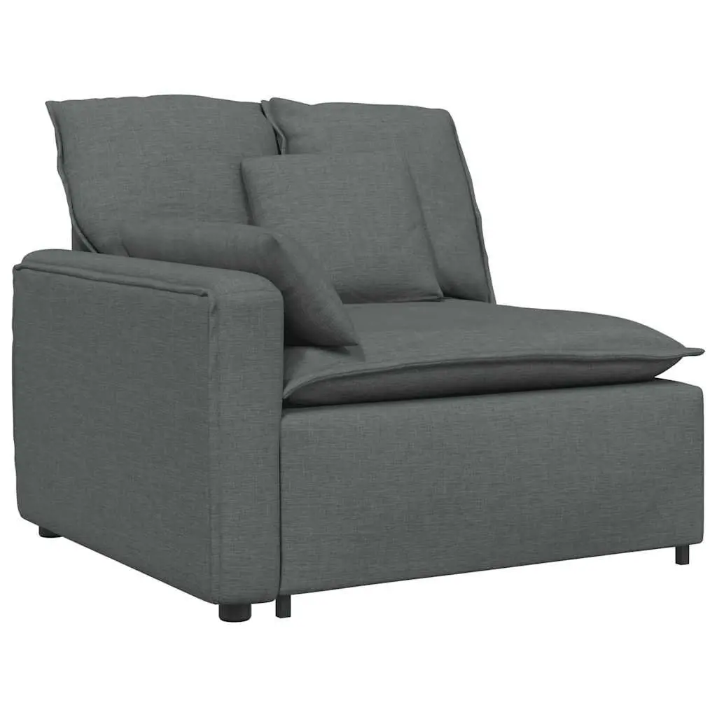 Modular Sectional Sofa Three-Seater in Grey
