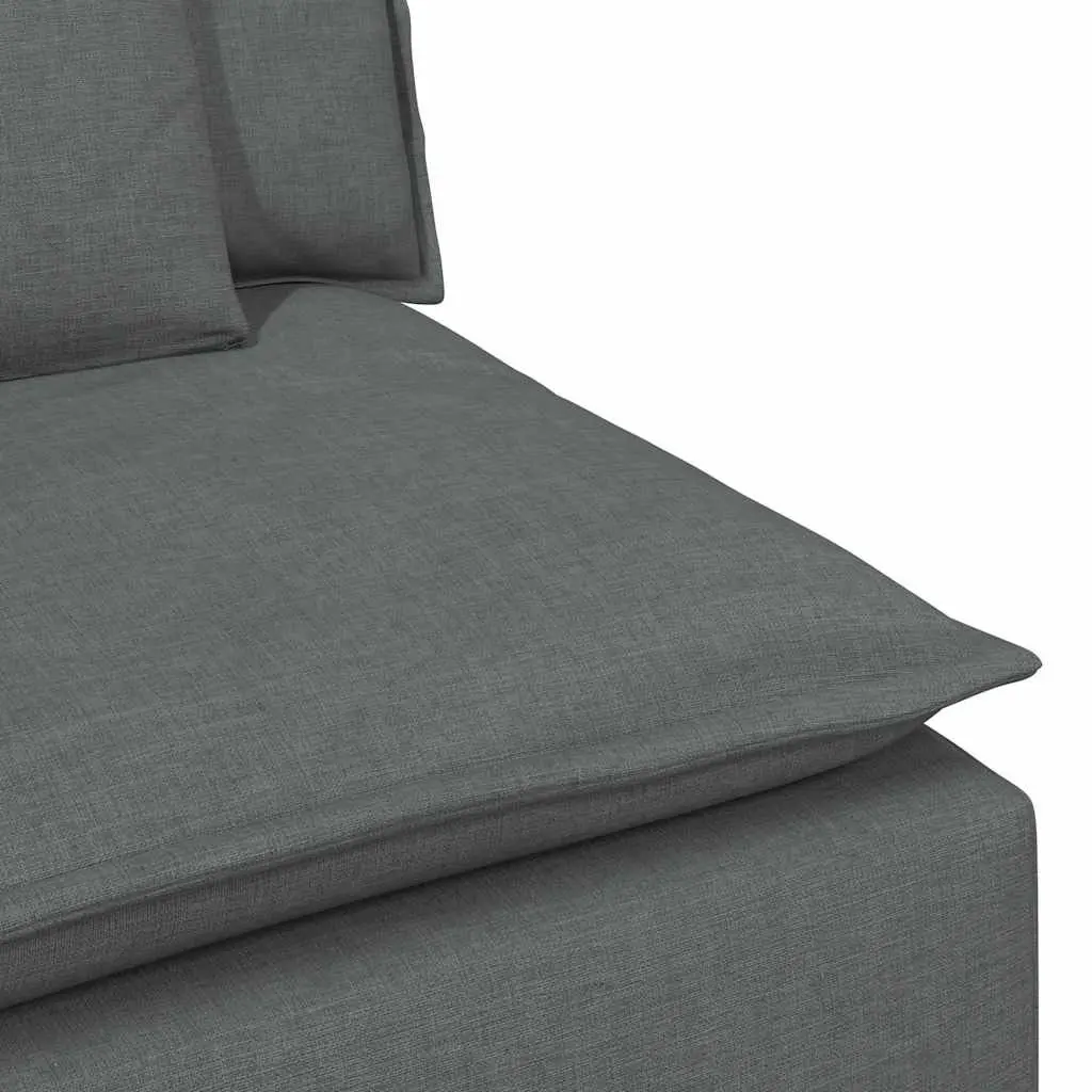 Modular Sectional Sofa Three-Seater in Grey