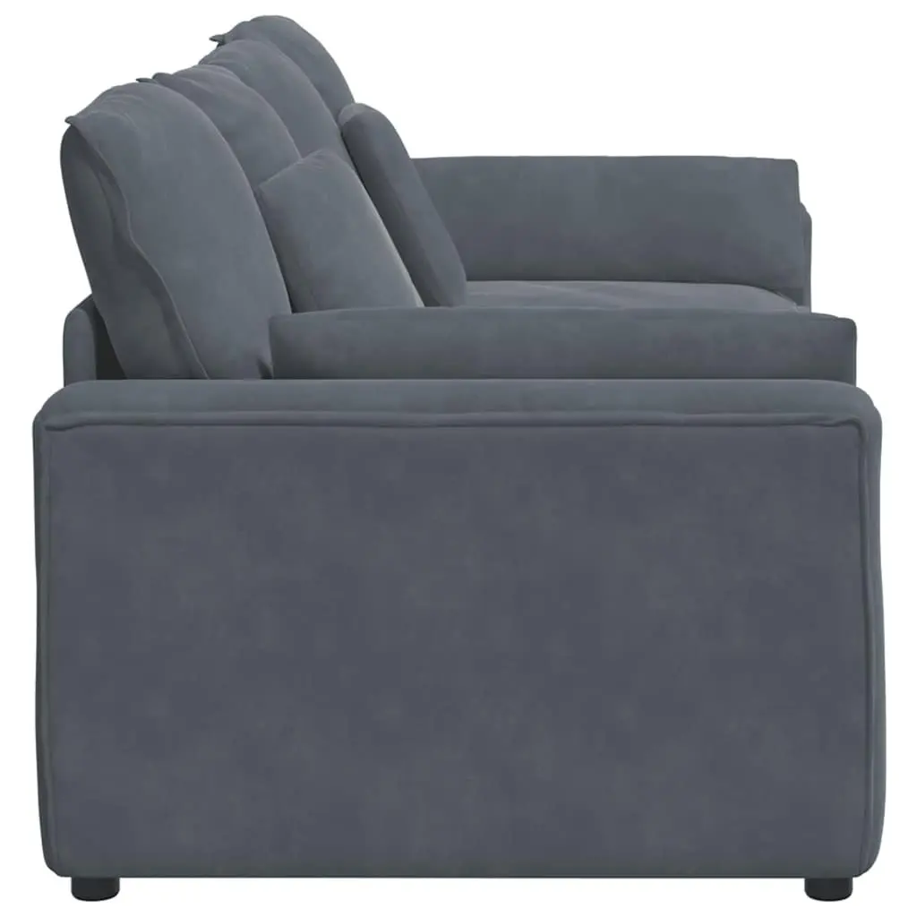 Grey Modular Sectional Sofa with Cushions