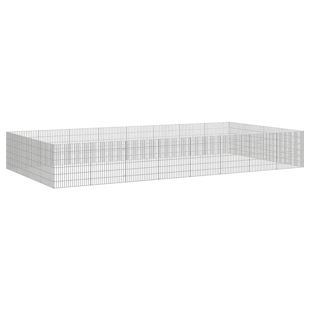 24-Panel Small Animal Enclosure Pen 54x60cm