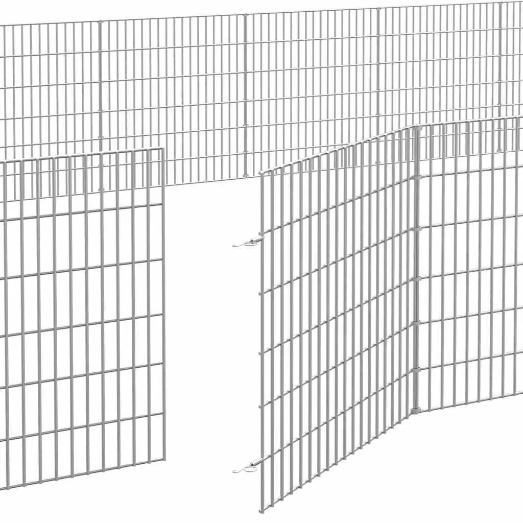 24-Panel Small Animal Enclosure Pen 54x60cm