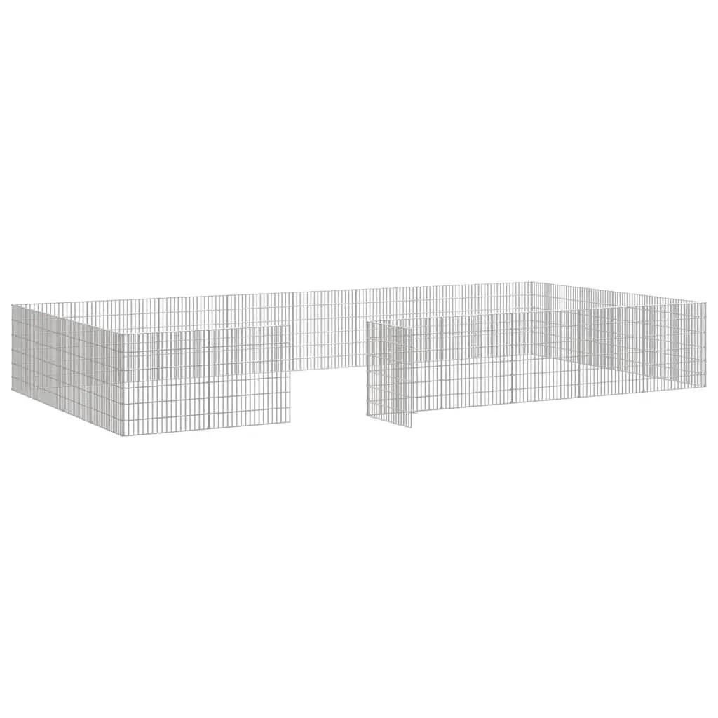 24-Panel Small Animal Enclosure Pen 54x60cm