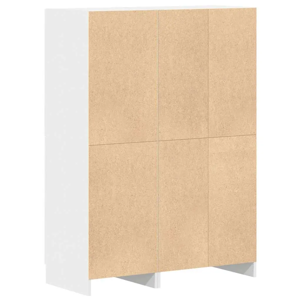 2 Piece White Kitchen Cabinet Set for Storage