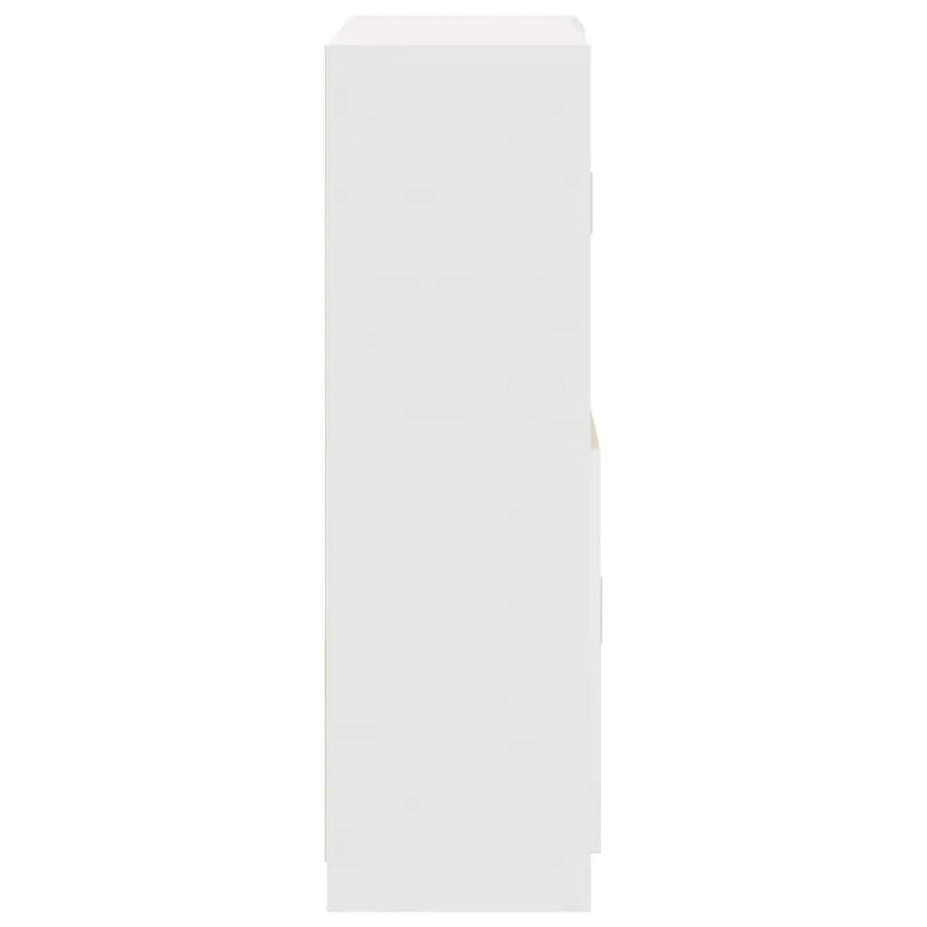 2 Piece White Kitchen Cabinet Set for Storage