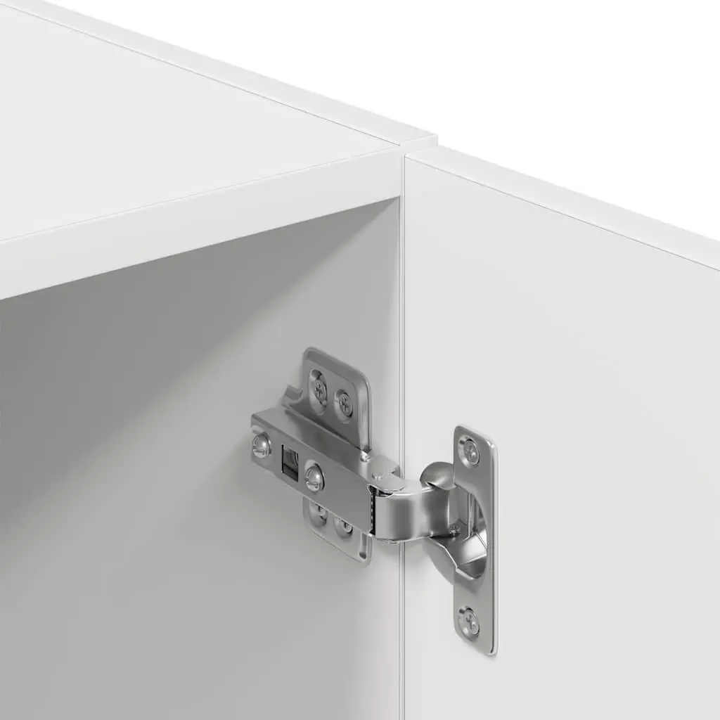 2 Piece White Kitchen Cabinet Set for Storage