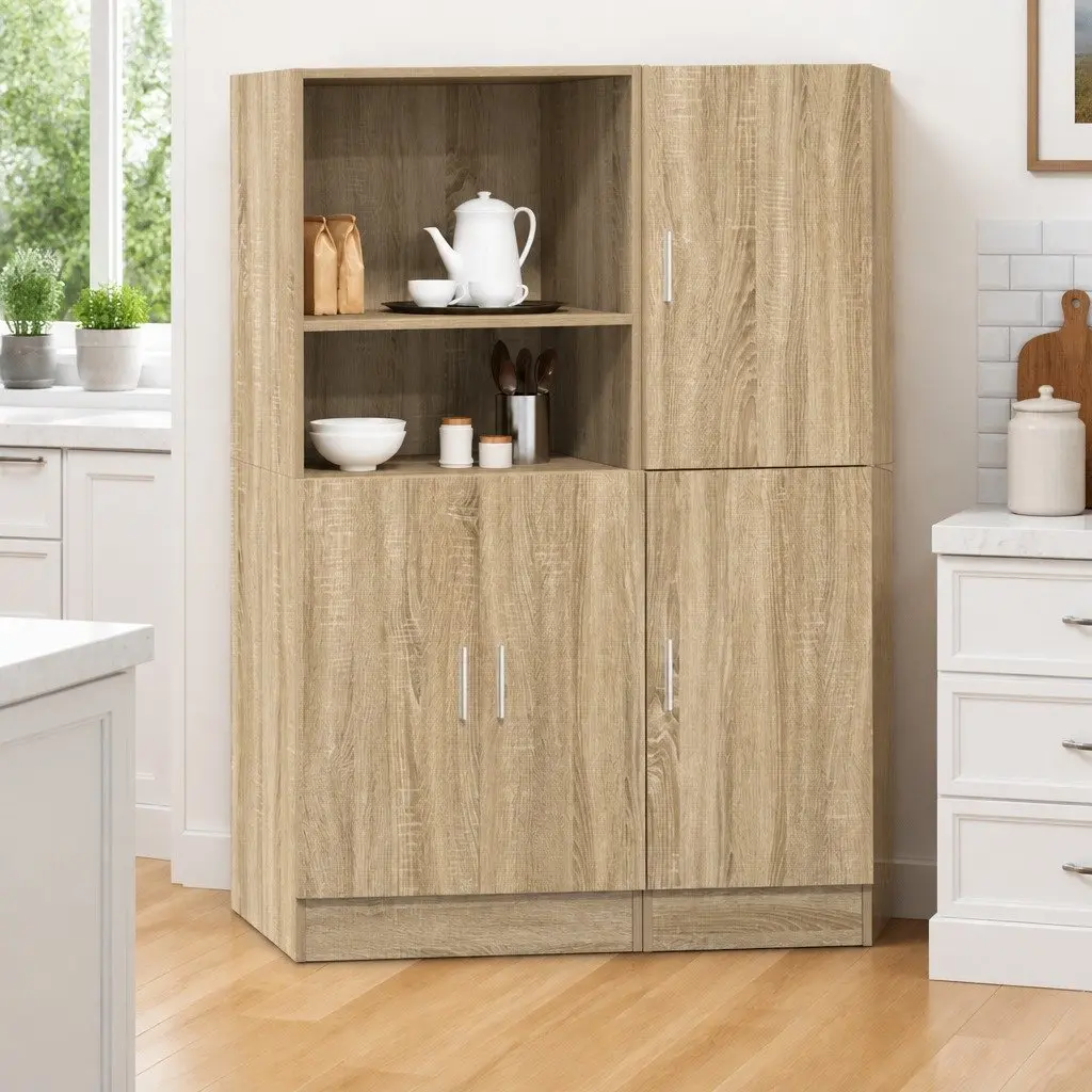 2-Piece Wall Mounted Kitchen Cabinet Set