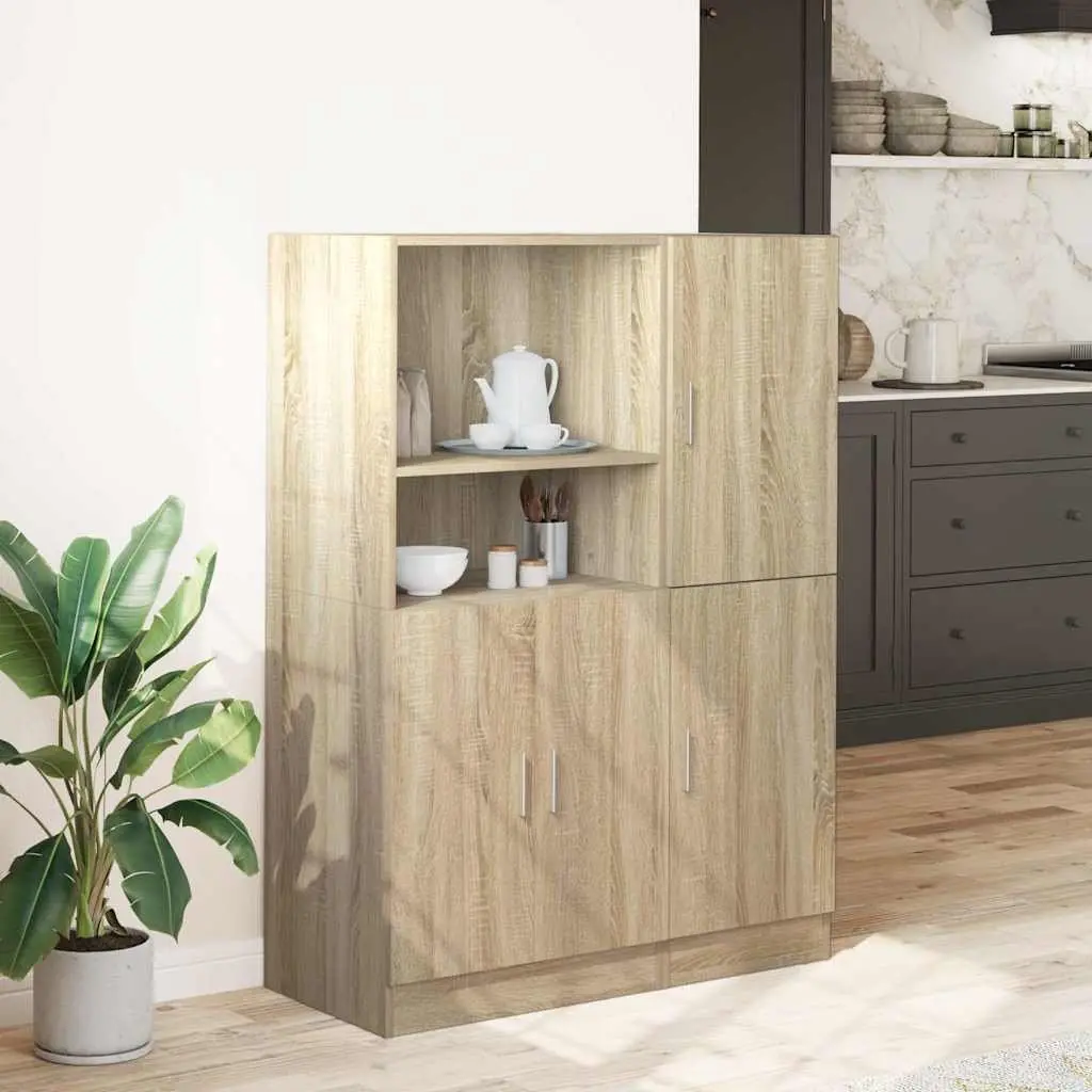 2-Piece Wall Mounted Kitchen Cabinet Set