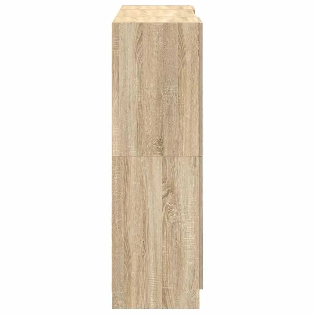 3-Piece Brown Kitchen Cabinet Set with Moisture-Resistant Wood
