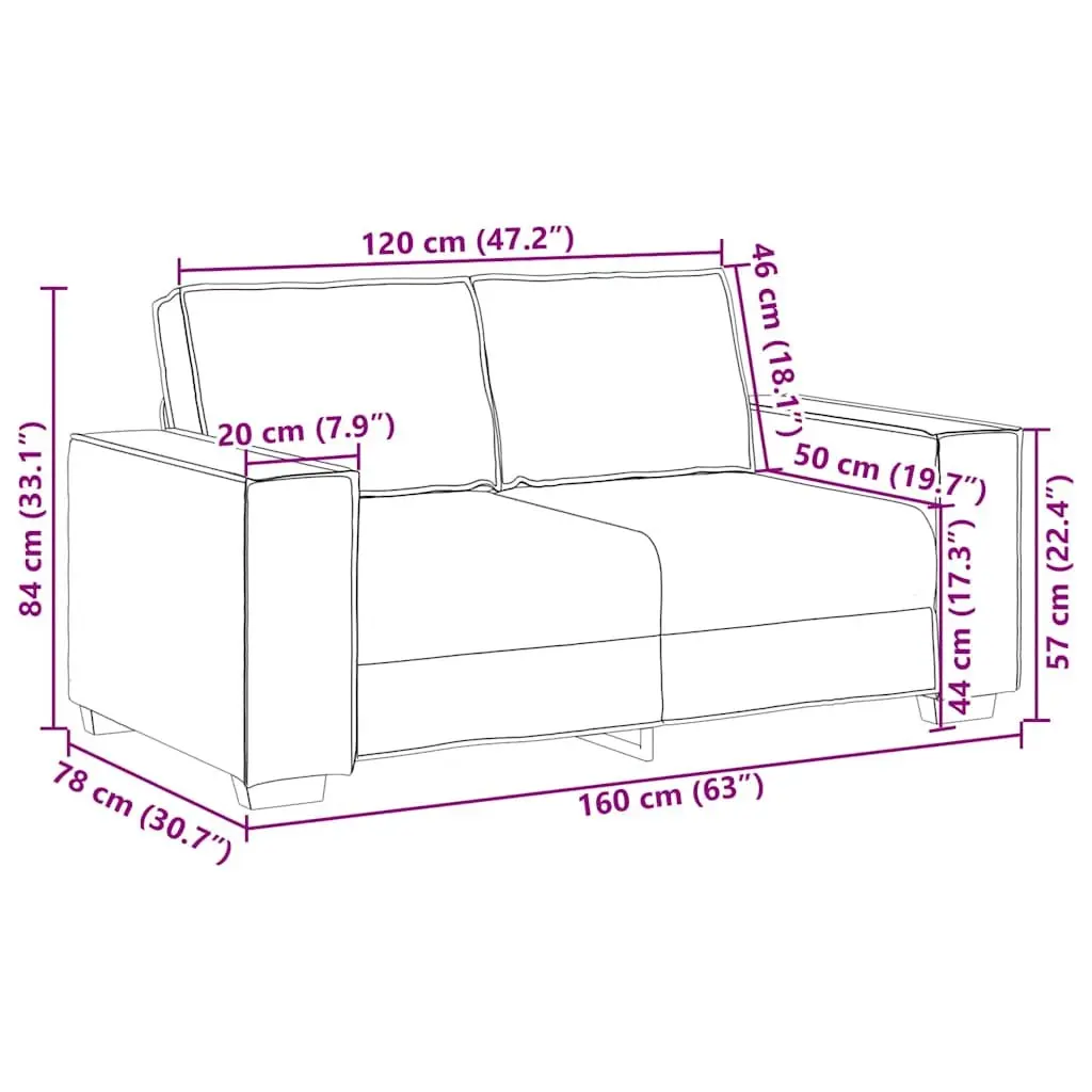 3 Piece Sofa Set Polyester Fabric Grey Velvet