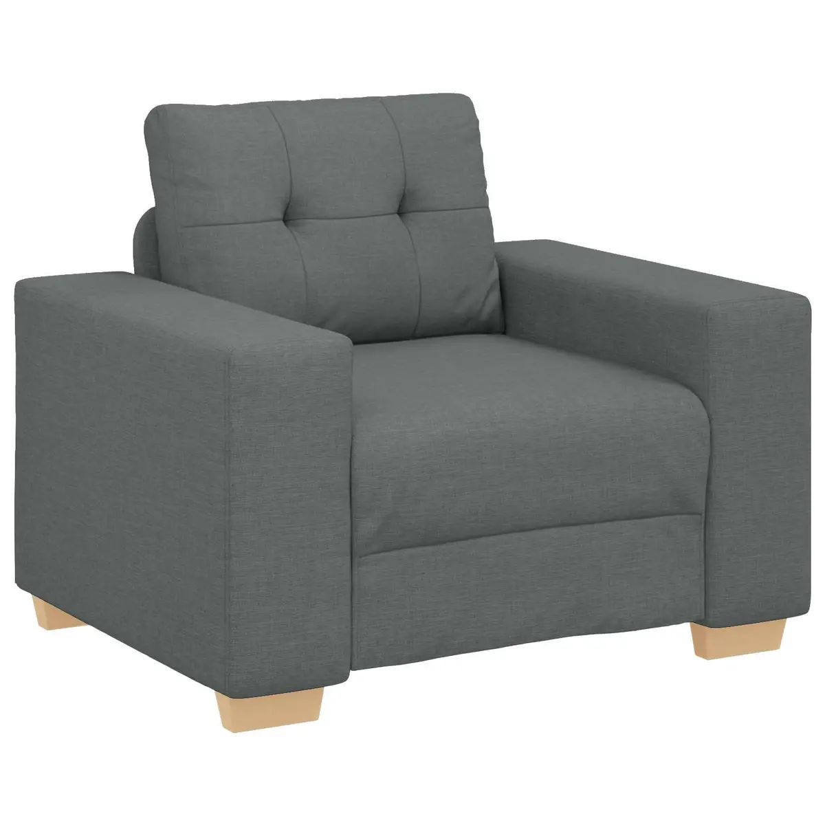 Modular 3-Piece Sofa Set in Dark Grey