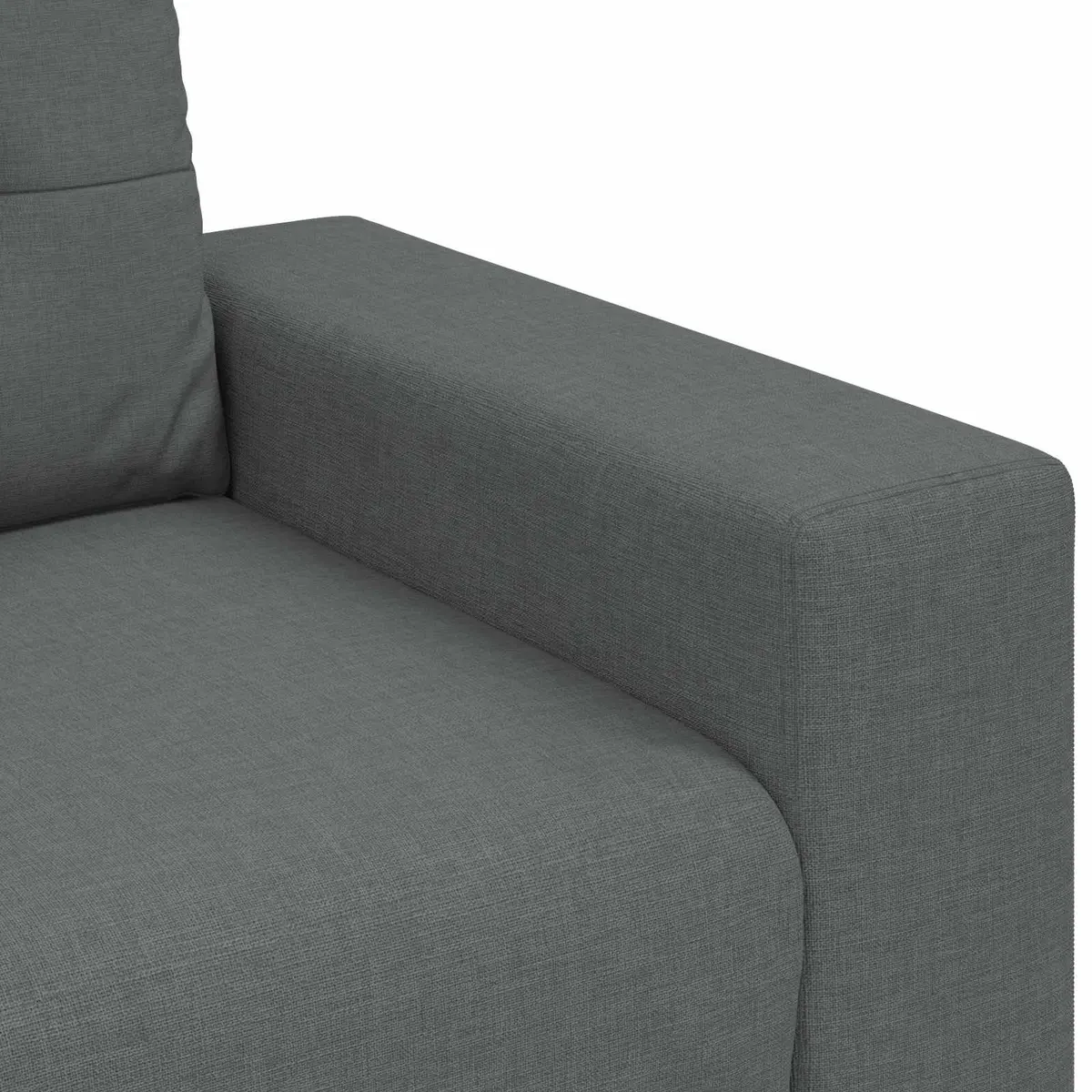 Modular 3-Piece Sofa Set in Dark Grey