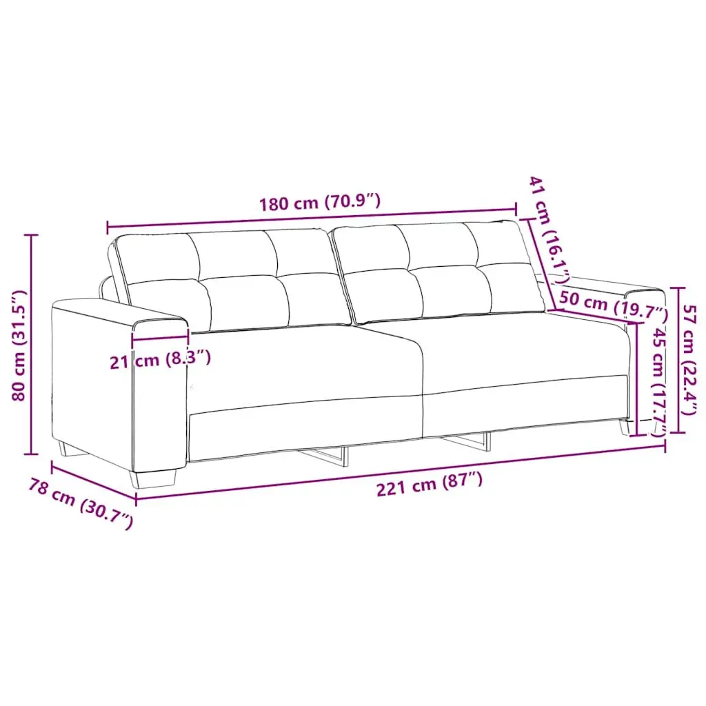 Grey Velvet 2 Piece Sofa Set for Comfort