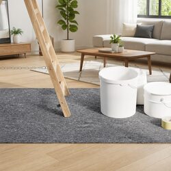 Non-slip Painter Fleece Roll 50m x 1m Floor Protection Dust Cover 220gsm 2 Pack