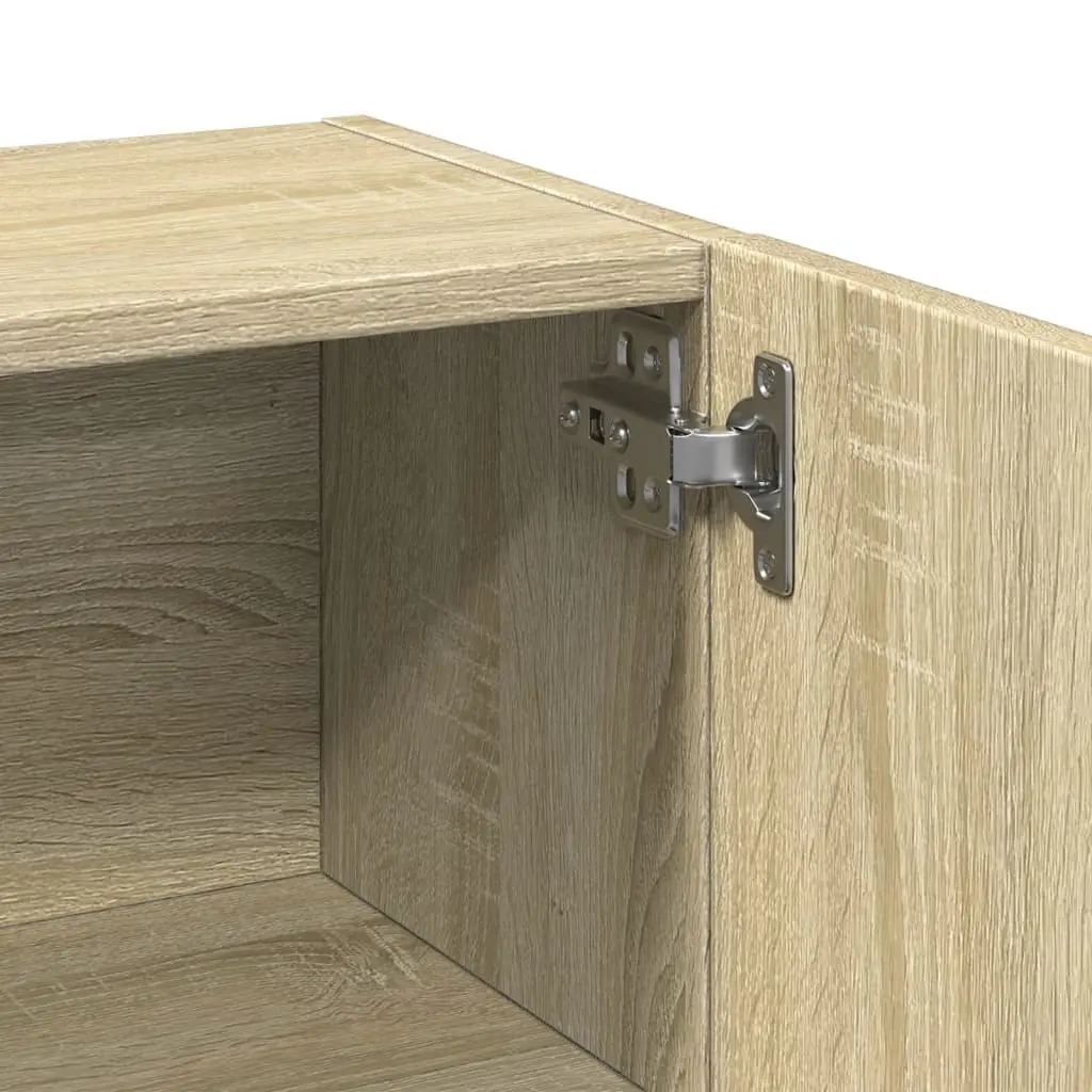 Bathroom Set Engineered Wood 2pcs Brown Sonoma Oak