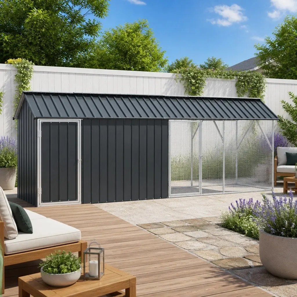 Galvanised Steel Anthracite Bird Cage for Outdoors