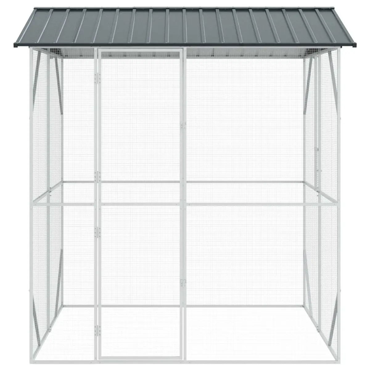 Anthracite Galvanised Steel Outdoor Bird Cage
