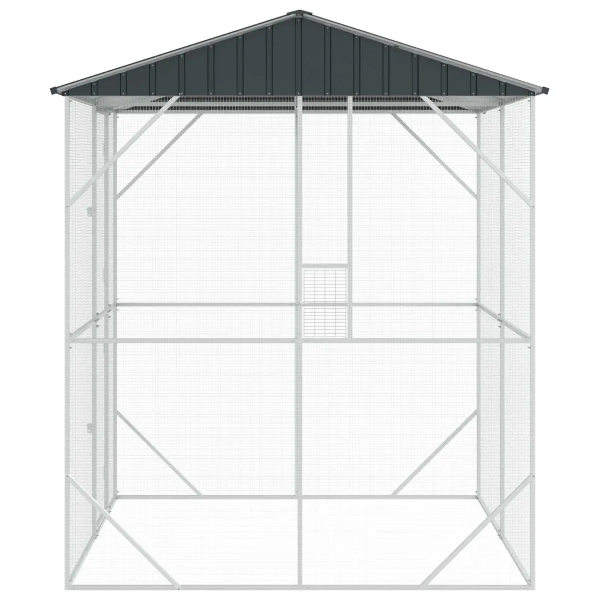Anthracite Galvanised Steel Outdoor Bird Cage