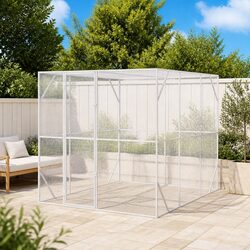Galvanised Steel Outdoor Bird Cage in Anthracite 210 x 304 x 213 cm