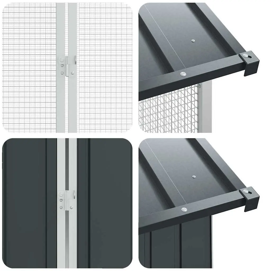 Outdoor Bird Cage in Anthracite Steel