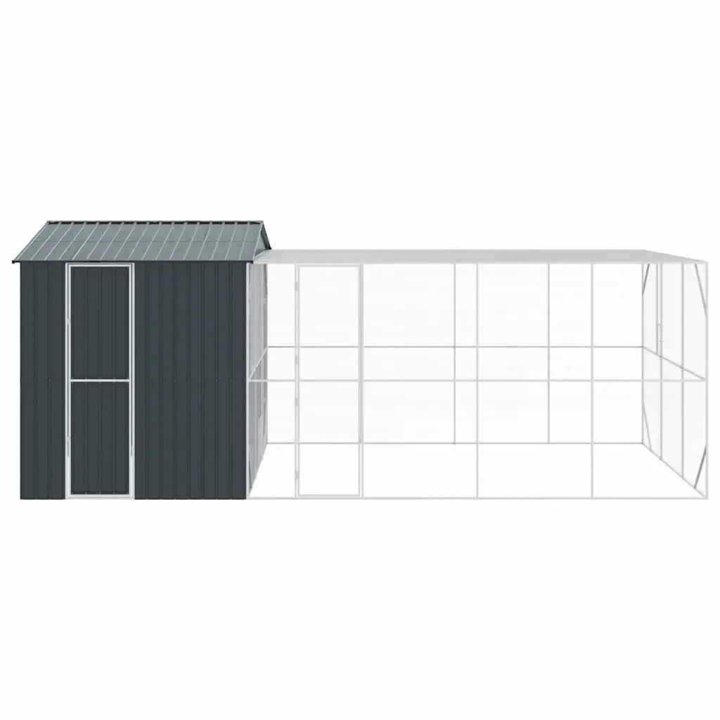 Rectangular Outdoor Bird Cage in Anthracite Steel
