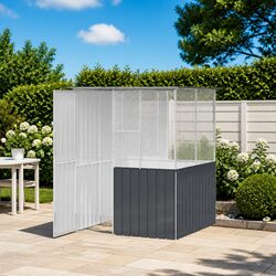 Bird Cage Outdoor Anthracite Rectangular Garden Aviary Galvanised Steel