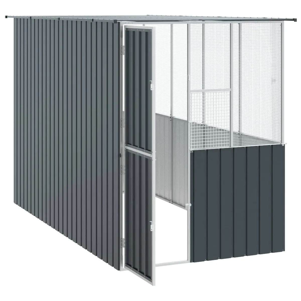Bird Cage Galvanised Steel 165 x 318 x 200 cm Anthracite