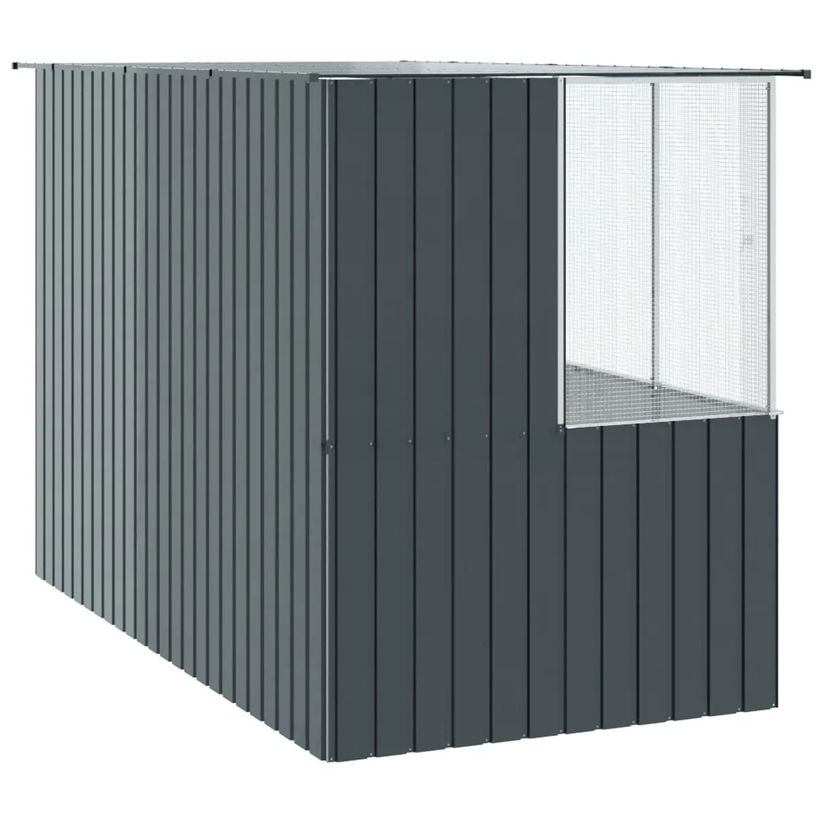 Bird Cage Galvanised Steel 165 x 318 x 200 cm Anthracite