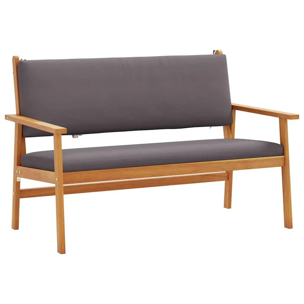 Outdoor Garden Sofa Set Solid Acacia Wood 3 Piece Brown Patio Furniture