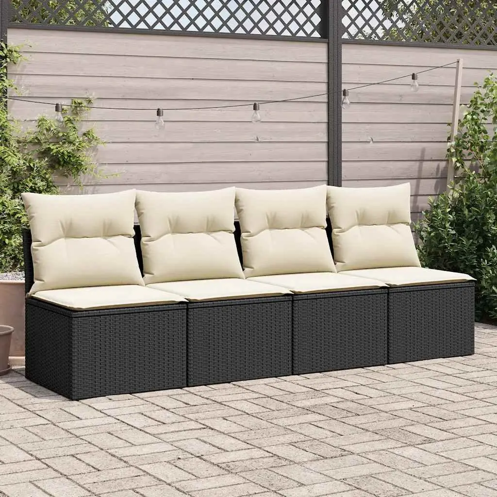 2 Piece Outdoor Garden Sofa Set with Cushions