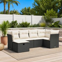 High-Quality 6 Piece Garden Sofa Set for Outdoor Use