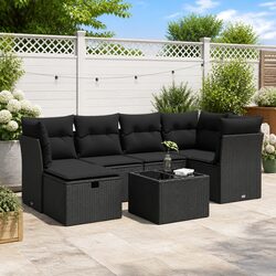 Durable 7 Piece Garden Sofa Set for Outdoor Spaces