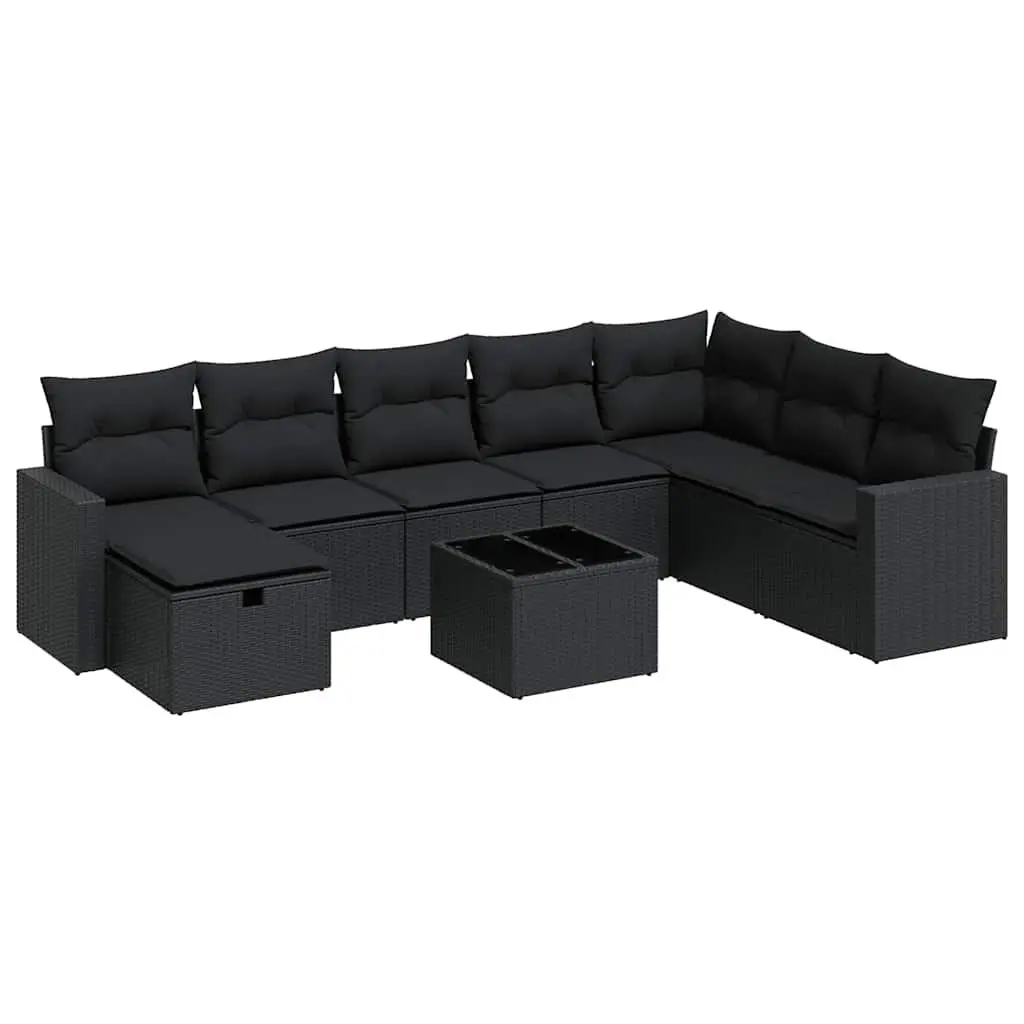 9 Piece Outdoor Sofa Set with Storage