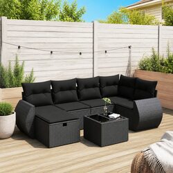Durable 7 Piece Garden Sofa Set for Outdoor Living