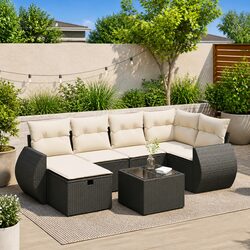 Durable 7-Piece Garden Sofa Set for Outdoor Spaces