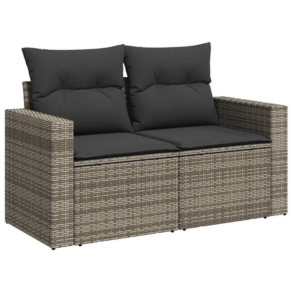7 Piece Garden Sofa Set in Grey