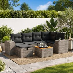 Durable 7 Piece Garden Sofa Set for Outdoor Comfort