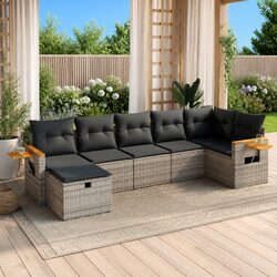Exceptional 7 Piece Garden Sofa Set for Outdoor Comfort